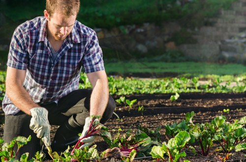 Complaint handling in a landscaped garden setting