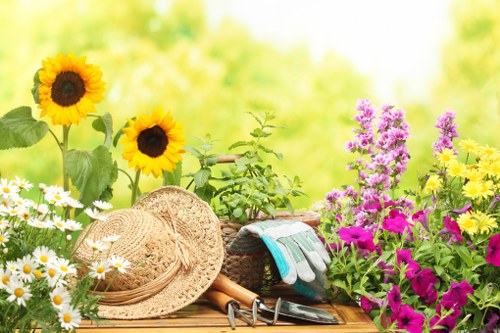 Safety-focused landscaping management checking site controls